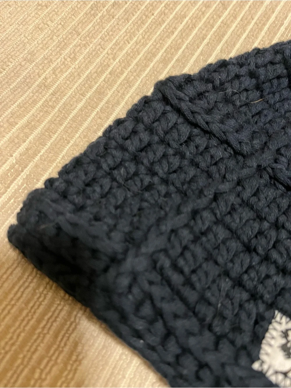 Fabel Navy Blue Beanie Hat